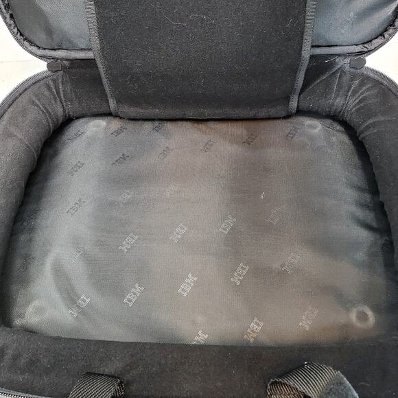 Vtg IBM CompuNote Notebook Laptop Canvas Carry Case 16" Crossbody Strap - Picture 8 of 15